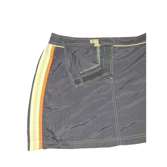 Vintage Aeropostale Nylon Mini Skirt Size 10 Stripes Preppy - Picture 2 of 4